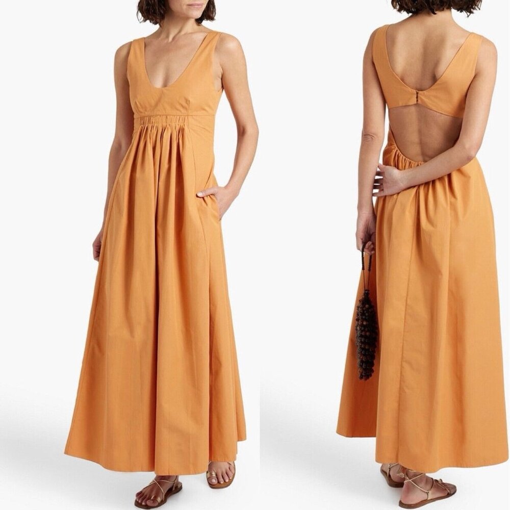 THREE GRACES LONDON Laurette Maxi Orange Dress Women's‎ Sz 4 or 6